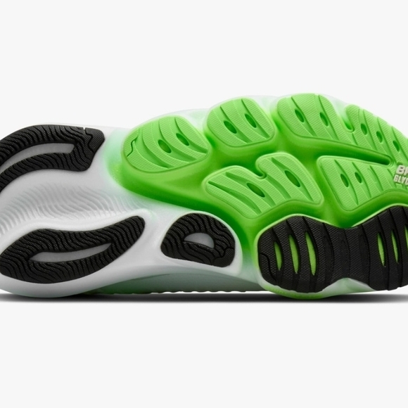 Brooks Men's White and Neon Green Athletic Shoes - Picture 7 of 10